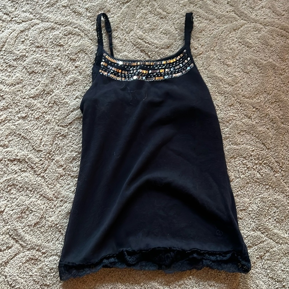 Justice black tank.